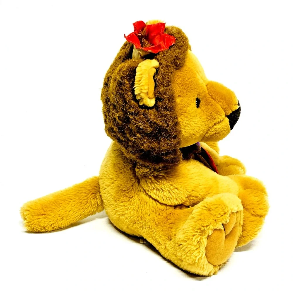 Hallmark Lion Plush Heart & Bow 10